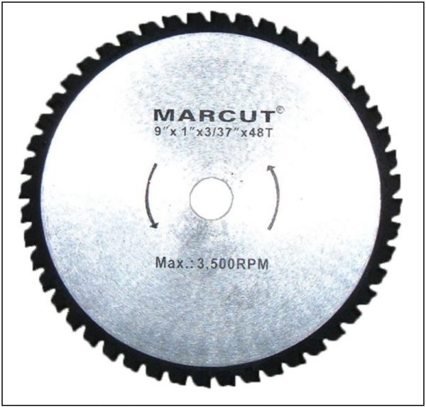 MARCUT Tungsten Carbide Tipped Circular Saw Blade 230mm |Metal & Wood