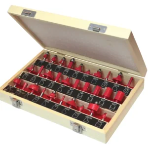 Faithfull 30 Piece Router Bit Set with 1/4in shank
