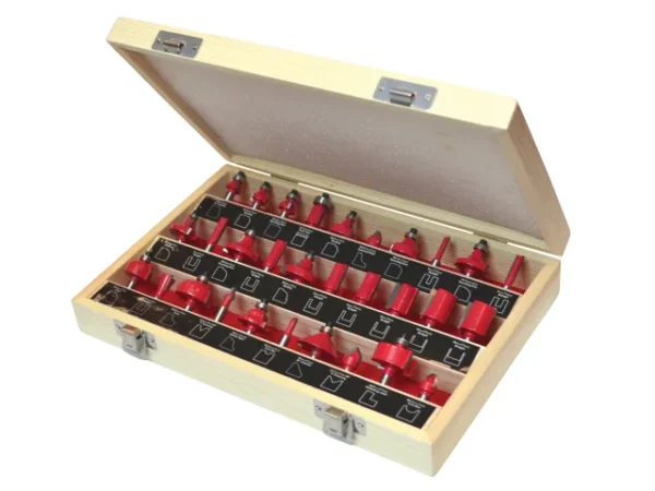 Faithfull 30 Piece Router Bit Set with 1/4in shank
