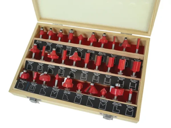 Faithfull 30 Piece Router Bit Set with 1/4in shank - Image 2