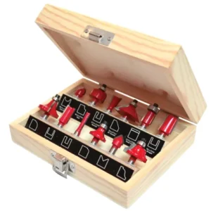 Faithfull 12 Piece Router Bit Set with 1/4in shank